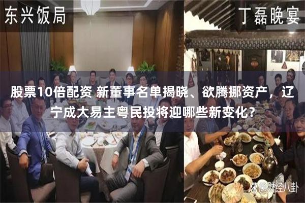 股票10倍配资 新董事名单揭晓、欲腾挪资产，辽宁成大易主粤民投将迎哪些新变化？