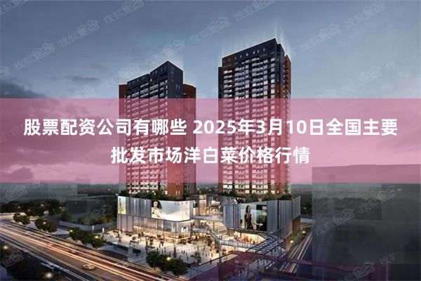 股票配资公司有哪些 2025年3月10日全国主要批发市场洋白菜价格行情